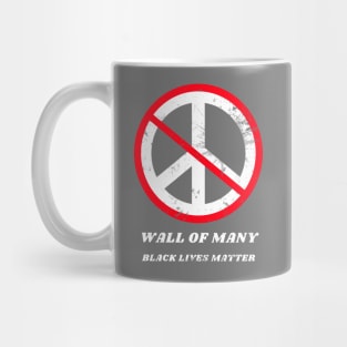 No Peace on Distressed Gray by Lara L Mug